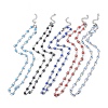 Evil Eye Plastic Link Chain Necklace NJEW-H169-03P-1