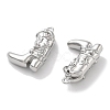 Brass Micro Pave Clear Cubic Zirconia Pendants KK-M102-25P-2