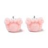 Flocking Opaque Resin Pendants RESI-F064-A20-1