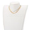 Brass Flat Round Link Chain Necklaces X-NJEW-JN03361-5