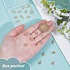 20Pcs Brass Glass Charms KK-BC0014-95-3