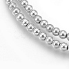 Electroplate Non-magnetic Synthetic Hematite Beads Strands G-A170-04E-P-1