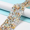 Gradient Color Electroplate Glass Bead Strands GLAA-E042-05-B05-2