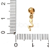 304 Stainless Steel Micro Pave Clear Cubic Zirconia Pendants CU-CBAB6EC-10G-03-3