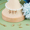 Brass Micro Pave Cubic Zirconia Charms KK-BBC0003-20-5