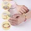 DIY 6mm Cube Bead Stretch Bracelet Kits for Children's Day DIY-YW0001-82-9