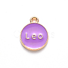 Alloy Enamel Pendants ENAM-S124-01A-01G-3