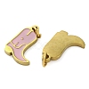 Ion Plating(IP) 304 Stainless Steel Enamel Charms STAS-Z104-05G-2