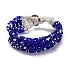 Bohemia Style Glass Beaded Multi-strand Bracelets for Women BJEW-G720-01D-2