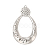 Non-Tarnish 304 Stainless Steel Big Pendant Rhinestone Settings STAS-A070-29P-1
