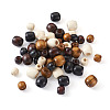 Cheriswelry Dyed Natural Wood Beads WOOD-CW0001-01-LF-15