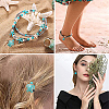 SUNNYCLUE 100Pcs 2 Sizes Dyed Synthetic Turquoise Beads Strands G-SC0001-59-7