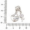 Brass Micro Pave Cubic Zirconia Pendants KK-Z151-11P-3