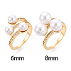 Brass Micro Pave Cubic Zirconia Cup Peg Ring Settings KK-N274-21G-4