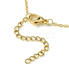 Alloy Interflocking Heart Link Bracelet with Brass Cable Chains BJEW-JB09797-4