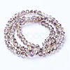 Electroplate Transparent Glass Beads Strands EGLA-A034-T3mm-Z02-2