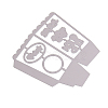 Pop Corn Box Frame Carbon Steel Cutting Dies Stencils LS-DIY-F036-30-6