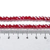 Electroplate Glass Beads Strands EGLA-R018-4mm-2-3