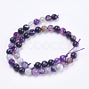 Natural Striped Agate/Banded Agate Beads Strands G-P364-02-8mm-2