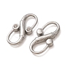 304 Stainless Steel S-Hook Clasps with Blank Bezel Cups SA-CBA7A40-03P-A-3