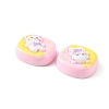 Opaque Cute Cartoon Resin Cabochons CRES-O006-06B-3