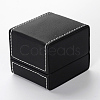 Rectangle Imitation Leather Ring Boxes LBOX-F001-04-2