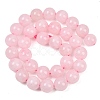 Round Natural Rose Quartz Gemstone Bead Strands G-J333-02-12mm-4