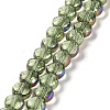 Electroplate Transparent Glass Beads Strands EGLA-Z001-02H-1