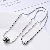 Non-Tarnish 304 Stainless Steel Coreana Chain Necklace NJEW-S420-006B-P-5