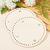 PU Leather Flat Round Bag Bottom FIND-PH0016-001I-4