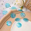 AB Color Plated Capiz Shell Pendants X-SSHEL-T008-01B-4