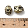 Tibetan Style Rack Plating Brass Bead KK-Q805-50AB-3