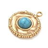 Synthetic Turquoise Pendants SA-CBA50C9-05G-2