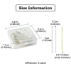 160Pcs 4 Colors Brass Flat Head Pins KK-YW0002-11-2