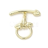 Brass Toggle Clasps KK-C048-06G-2