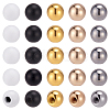 70Pcs 5 Colors Iron Round Nut FIND-BC0014-55-1
