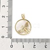 Brass Micro Pave Clear Cubic Zirconia Pendants KK-M275-14G-3