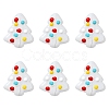 6Pcs Handmade Bumpy Glass Beads Strands LAMP-FS0001-16E-1