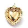 Eco-Friendly Brass Micro Pave Cubic Zirconia Pendants ZIRC-H122-03G-04-4