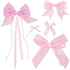 64Pcs 5 Styles Polyester Bowknot Ornament Accessories DIY-SP0004-75-6