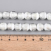 Luminous Handmade Lampwork Silver Foil Beads Strand FOIL-N029-03A-5