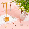 24Pcs 4 Style Bowknot Brass Stud Earring Findings DIY-DR0001-30-4