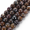 Natural Pietersite Beads Strands G-R446-8mm-13-1