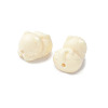 Natural Tagua Beads Jewelry Findings WOOD-V001-02-2