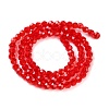 Transparent Glass Beads Strands GLAA-Q104-01A-3