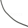 Ion Plating(IP) 304 Stainless Steel Serpentine Chain Anklet AJEW-D059-01-3