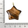 Natural Tiger Eye Pendants G-Z157-01G-10-3