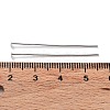 Anti-Tarnish Rhodium Plated 925 Sterling Silver Flat Head Pins STER-M117-03A-P-3