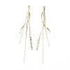 Brass Chain Tassel Big Pendants KK-R129-11G-2