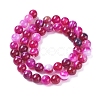 Natural Striped Agate/Banded Agate Beads Strands X-G-G582-8mm-56-2
